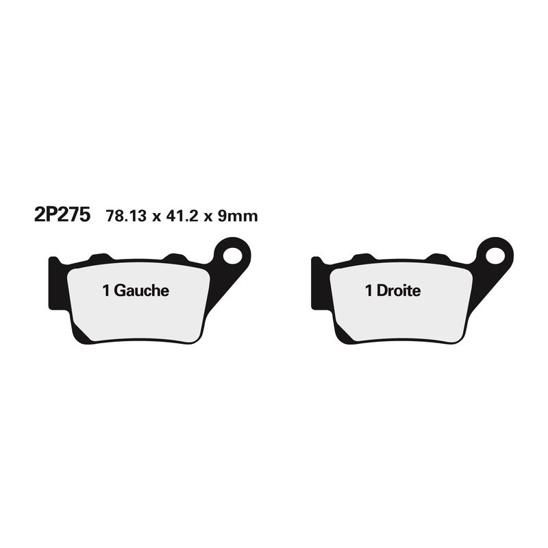 Plaquettes de frein NISSIN route /Off-Road métal fritté - 2P-275ST-MX Plaquettes de frein NISSIN route /Off-Road métal fritté - 2P-275ST-MX