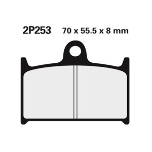 Plaquettes de frein NISSIN route semi-métallique - 2P-253NS