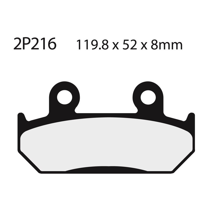 Plaquettes de frein NISSIN route /Off-Road métal fritté - 2P-216ST Plaquettes de frein NISSIN route /Off-Road métal fritté - 2P-216ST