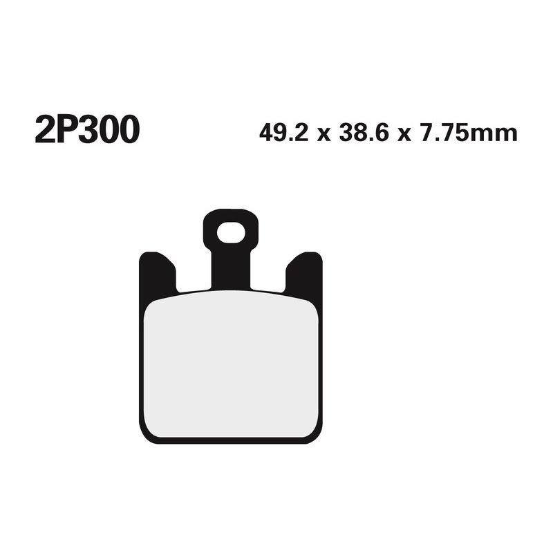 Plaquettes de frein NISSIN route /Off-Road métal fritté - 2P-300ST Plaquettes de frein NISSIN route /Off-Road métal fritté - 2P-300ST