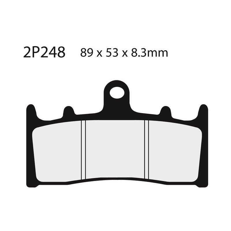 Plaquettes de frein NISSIN route /Off-Road métal fritté - 2P-248ST Plaquettes de frein NISSIN route /Off-Road métal fritté - 2P-248ST