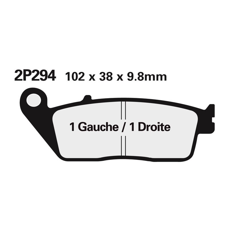 Plaquettes de frein NISSIN route /Off-Road métal fritté - 2P-281ST Plaquettes de frein NISSIN route /Off-Road métal fritté - 2P-281ST