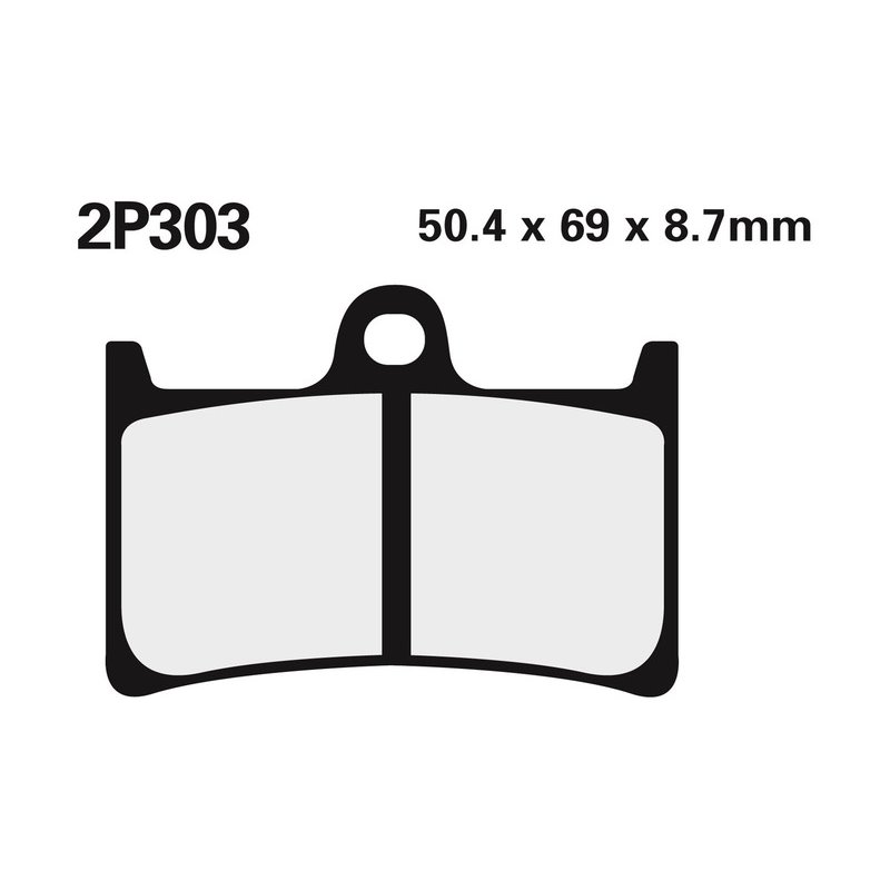 Plaquettes de frein NISSIN route /Off-Road métal fritté - 2P-303ST Plaquettes de frein NISSIN route /Off-Road métal fritté - 2P-303ST