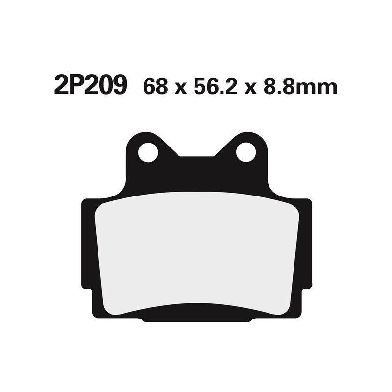 Plaquettes de frein NISSIN Off-Road semi-métallique - 2P-209GS Plaquettes de frein NISSIN Off-Road semi-métallique - 2P-209GS