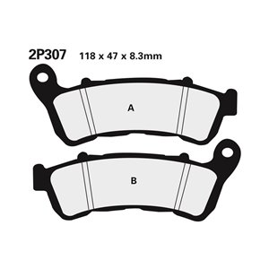 Plaquettes de frein NISSIN route /Off-Road métal fritté - 2P-307ST