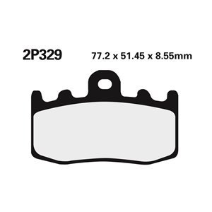 Plaquettes de frein NISSIN route /Off-Road métal fritté - 2P-329ST