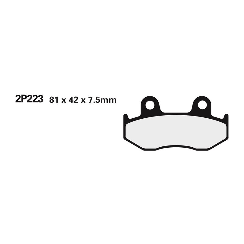 Plaquettes de frein NISSIN route /Off-Road métal fritté - 2P-223STMX Plaquettes de frein NISSIN route /Off-Road métal fritté - 2P-223STMX