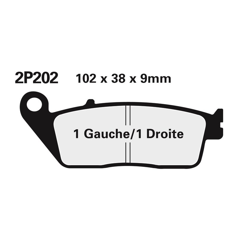 Plaquettes de frein NISSIN route /Off-Road métal fritté - 2P-202ST Plaquettes de frein NISSIN route /Off-Road métal fritté - 2P-202ST