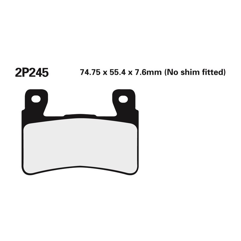 Plaquettes de frein NISSIN route /Off-Road métal fritté - 2P-245ST Plaquettes de frein NISSIN route /Off-Road métal fritté - 2P-245ST