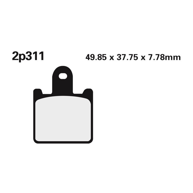 Plaquettes de frein NISSIN route /Off-Road métal fritté - 2P-311ST Plaquettes de frein NISSIN route /Off-Road métal fritté - 2P-311ST