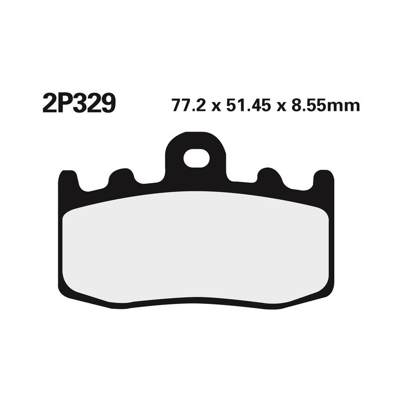 Plaquettes de frein NISSIN route /Off-Road métal fritté - 2P-329ST Plaquettes de frein NISSIN route /Off-Road métal fritté - 2P-329ST