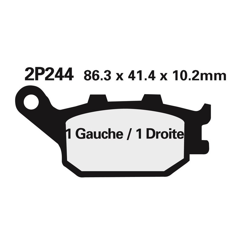 Plaquettes de frein NISSIN route /Off-Road métal fritté - 2P-244ST Plaquettes de frein NISSIN route /Off-Road métal fritté - 2P-244ST