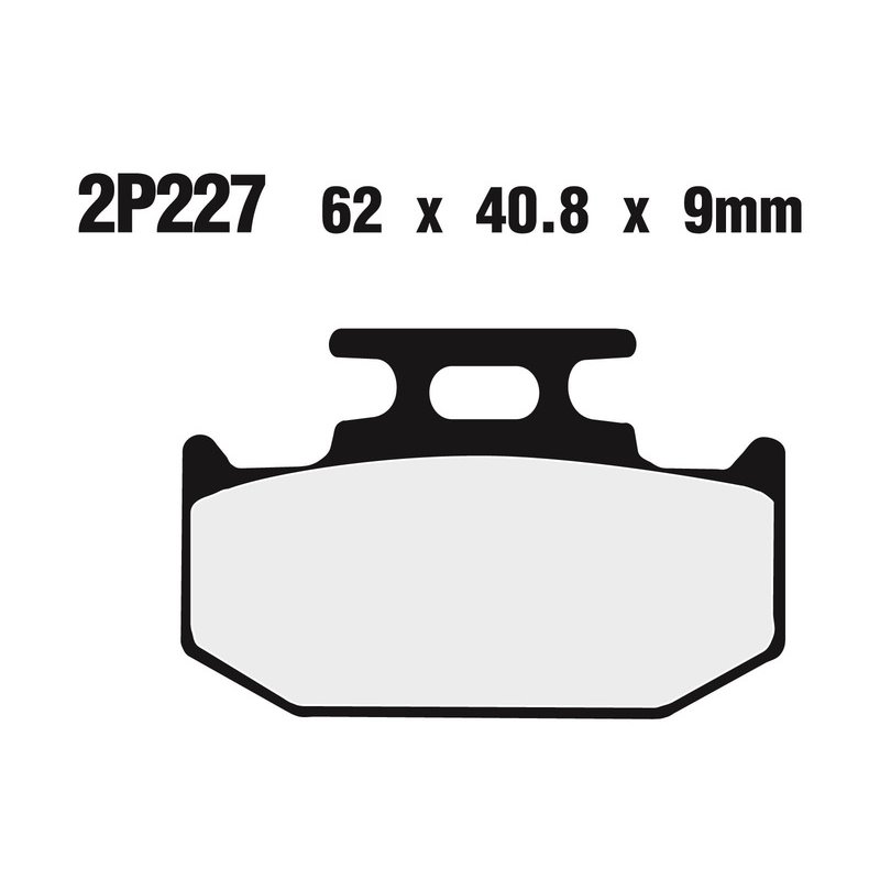 Plaquettes de frein NISSIN route /Off-Road métal fritté - 2P-227ST Plaquettes de frein NISSIN route /Off-Road métal fritté - 2P-227ST