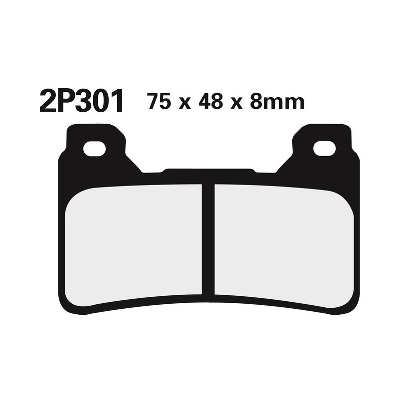 Plaquettes de frein NISSIN route /Off-Road métal fritté - 2P-301ST Plaquettes de frein NISSIN route /Off-Road métal fritté - 2P-301ST