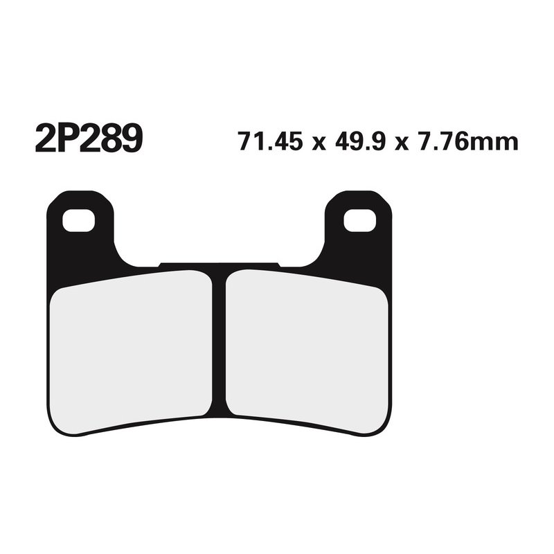 Plaquettes de frein NISSIN route /Off-Road métal fritté - 2P-289ST Plaquettes de frein NISSIN route /Off-Road métal fritté - 2P-289ST