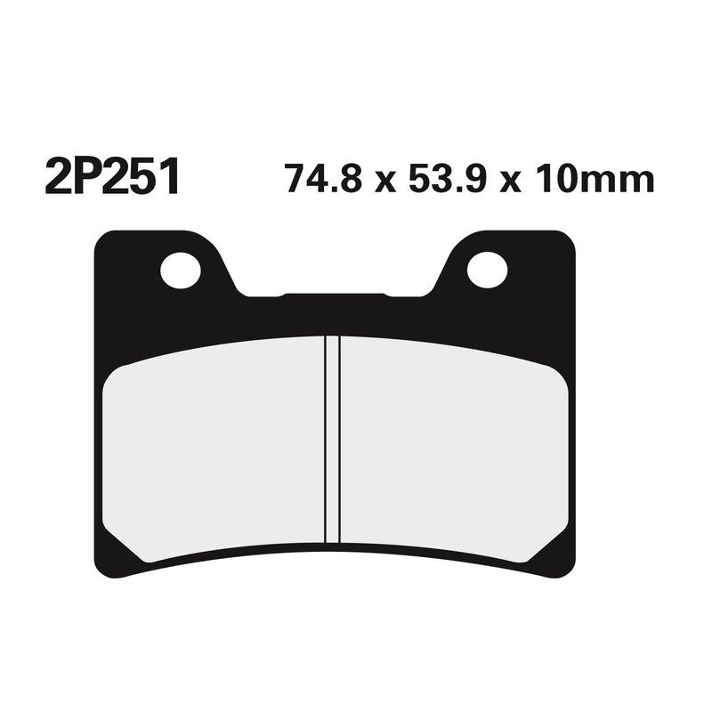 Plaquettes de frein NISSIN route /Off-Road métal fritté - 2P-251ST Plaquettes de frein NISSIN route /Off-Road métal fritté - 2P-251ST