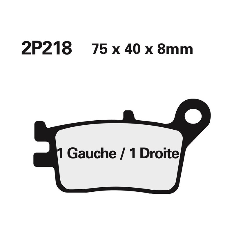 Plaquettes de frein NISSIN Off-Road semi-métallique - 2P-218GS Plaquettes de frein NISSIN Off-Road semi-métallique - 2P-218GS