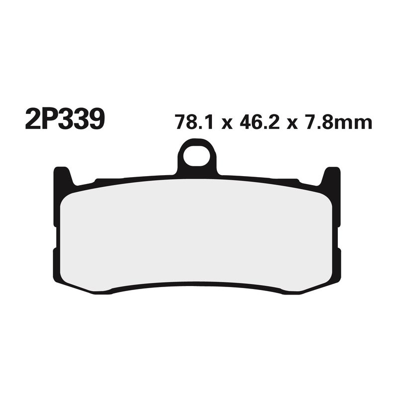 Plaquettes de frein NISSIN route /Off-Road métal fritté - 2P-339ST Plaquettes de frein NISSIN route /Off-Road métal fritté - 2P-339ST