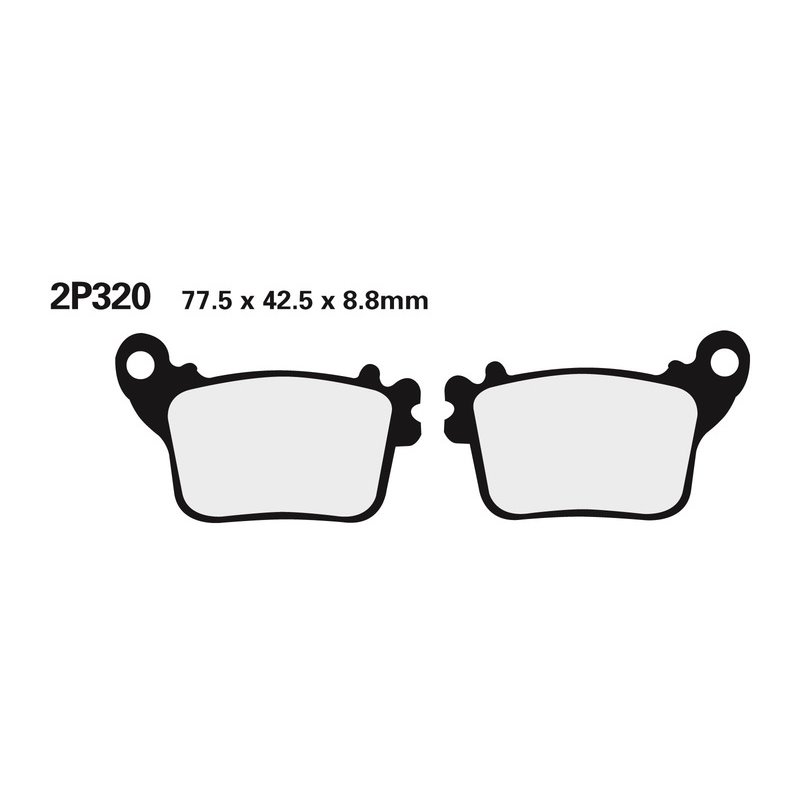 Plaquettes de frein NISSIN route /Off-Road métal fritté - 2P-320ST Plaquettes de frein NISSIN route /Off-Road métal fritté - 2P-320ST