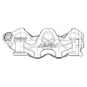 Etrier de frein 4 pistons radial Nissin - droit