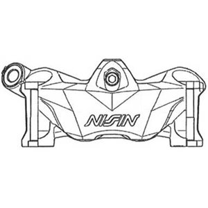 Etrier de frein 4 pistons radial Nissin - gauche N4RC-108MBL