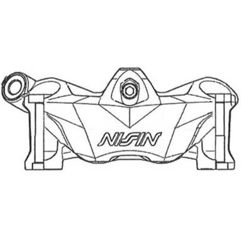 Etrier de frein 4 pistons radial Nissin - gauche N4RC-108MBL Etrier de frein 4 pistons radial Nissin - gauche N4RC-108MBL