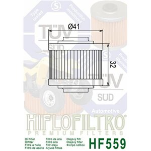 Filtre à huile HIFLOFILTRO - HF559