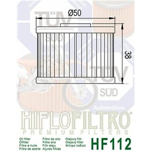 Filtre à huile HIFLOFILTRO - HF112