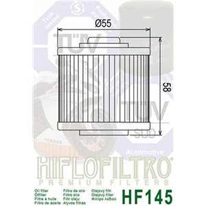 Filtre à huile HIFLOFILTRO - HF145
