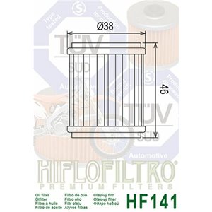 Filtre à huile HIFLOFILTRO - HF141