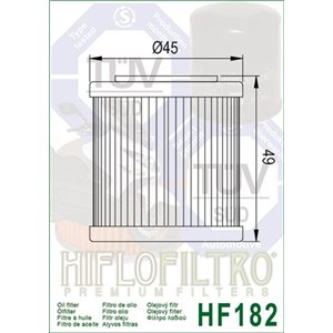 Filtre à huile HIFLOFILTRO - HF182