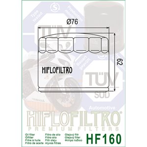 Filtre à huile HIFLOFILTRO - HF160
