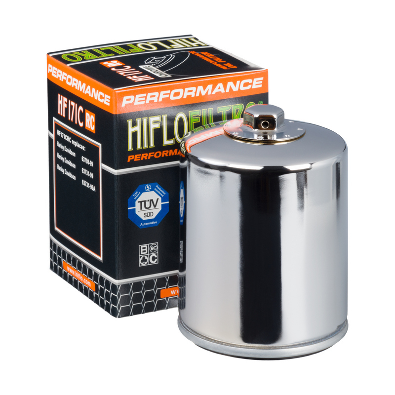 Filtre à huile HIFLOFILTRO Performance chrome - HF171CRC Filtre à huile HIFLOFILTRO Performance chrome - HF171CRC