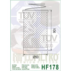 Filtre à huile HIFLOFILTRO - HF178